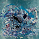 60 x 60 cm, Unikat, 'Leichtigkeit' (KARO2-355) - Acrylgemälde von Karen Rohde