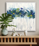 70 x 70 cm, Unikat, 'Blumen Farbenfroh' (KARO2-445) - Acrylgemälde von Karen Rohde