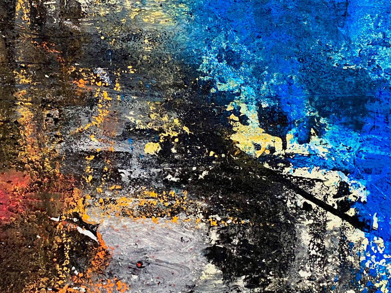 80 x 120 cm, Unikat, 'Werft' (HW1-369) - Acrylgemälde von Hagen Wieland