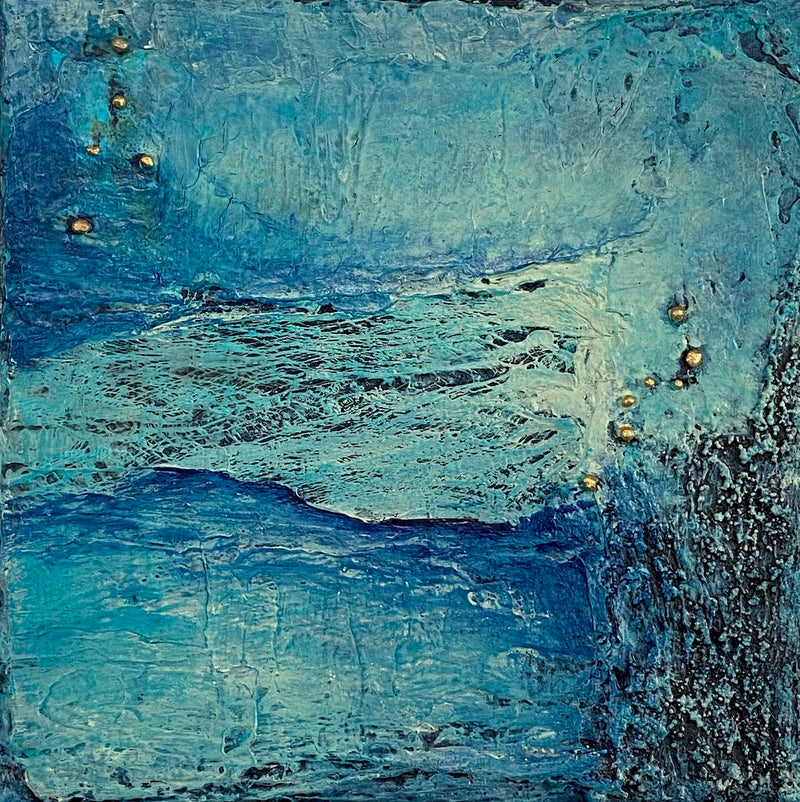 20 x 20 cm, Unikat, 'Ocean I' (CLD13-376) -  von Clémentine Daudier