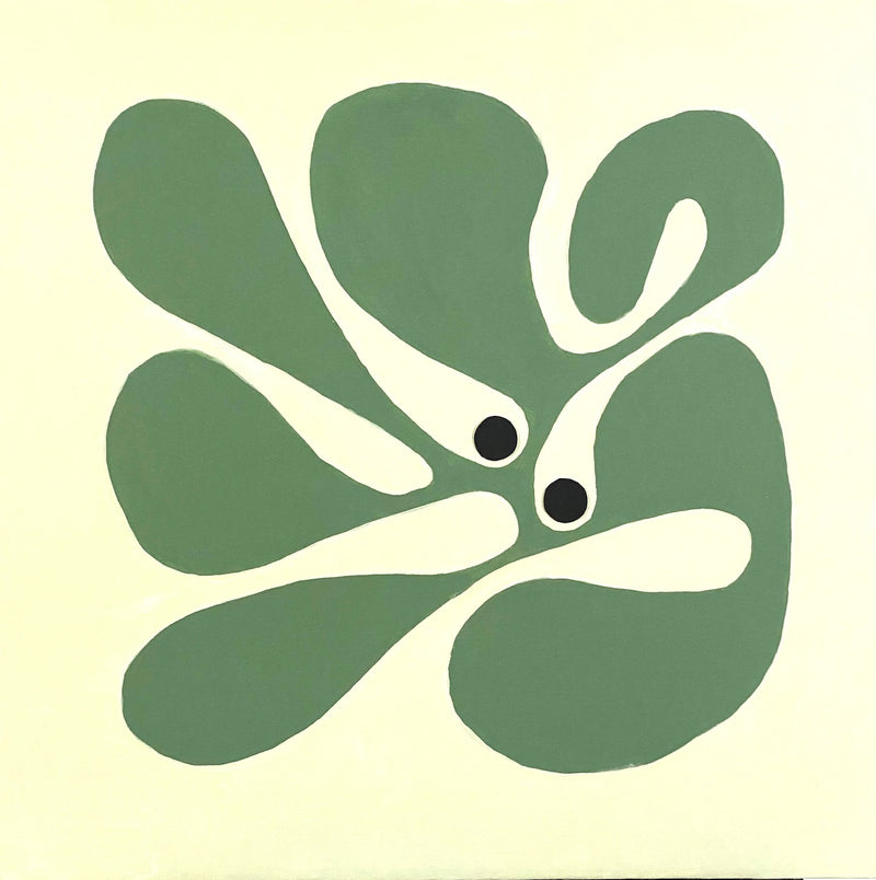 60 x 60 cm, Unikat, 'Clover Leaf' (GIN6-388) -  von  Gintonic
