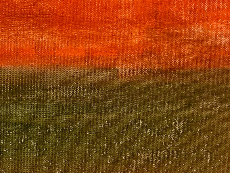 100 x 80 cm, Unikat, 'Orange White Darkness' (GIN6-395) - Acrylgemälde von  Gintonic