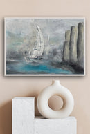 50 x 70 cm, Unikat, 'Ghost Ship' (HW1-436) - Acrylgemälde von Hagen Wieland