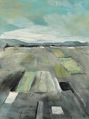 80 x 60 cm, Unikat, 'Felder' (HW1-409) - Acrylgemälde von Hagen Wieland