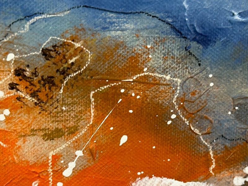29 x 39 cm, Unikat, 'Wald im Frühling 1' (HW1-427) - Acrylgemälde von Hagen Wieland