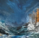 50 x 50 cm, Unikat, 'Great Ocean Road 1' (HW1-437) - Acrylgemälde von Hagen Wieland