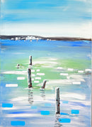 70 x 50 cm, Unikat, 'Paros' (HW1-450) - Acrylgemälde von Hagen Wieland