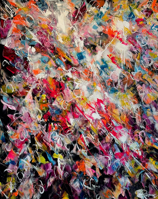 100 x 80 cm, Unikat, 'Into the wild wide open' (UBI17-454) - Acrylgemälde von Ute Bivona