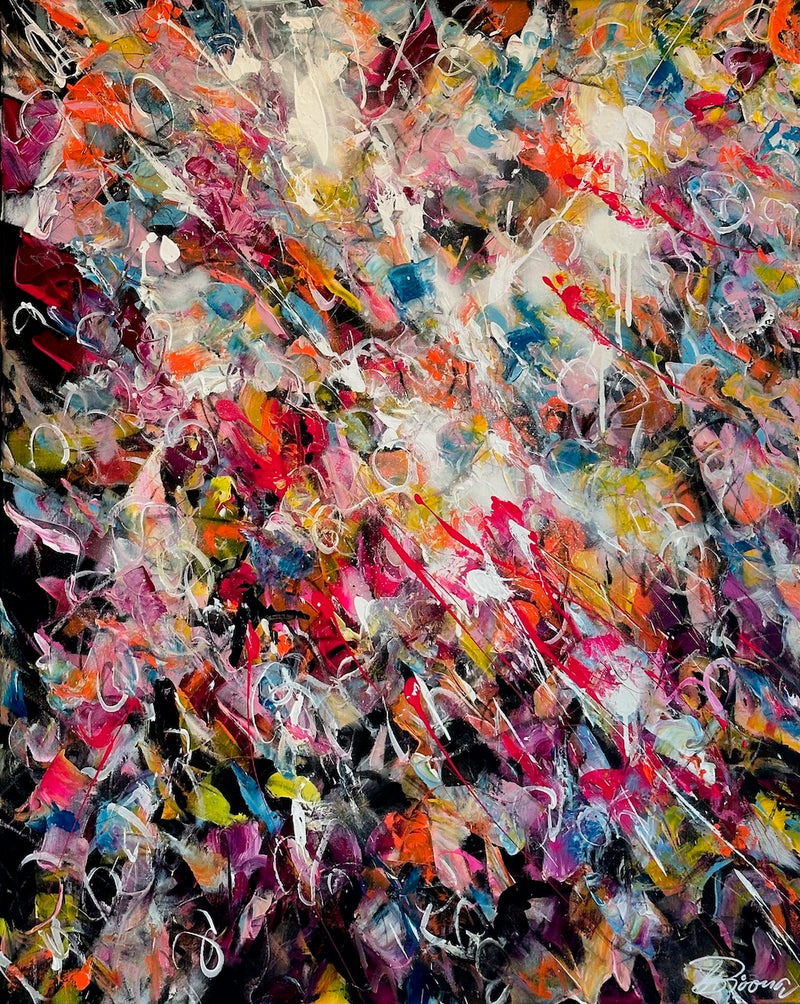 100 x 80 cm, Unikat, 'Into the wild wide open' (UBI17-454) - Acrylgemälde von Ute Bivona