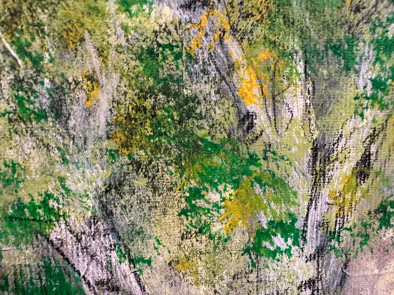 50 x 50 cm, Unikat, 'Der Weg' (HW1-111) - Acrylgemälde von Hagen Wieland