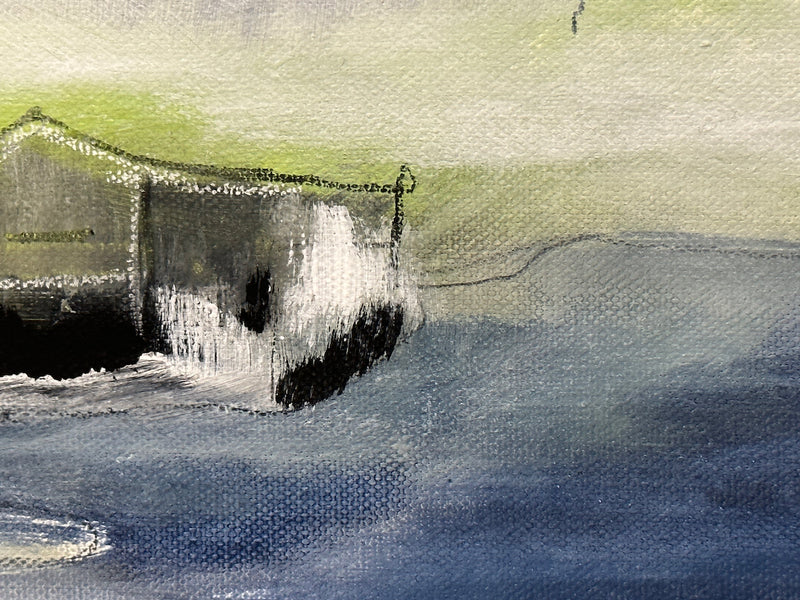 50 x 70 cm, Unikat, 'Riegsee' (HW1-474) - Acrylgemälde von Hagen Wieland
