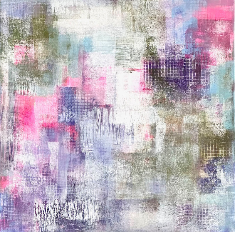 80 x 80 cm, Unikat, 'fairytale 2' (EKS18-505) - Acrylgemälde von Elke Schmidt