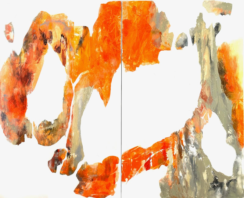 130 x 160 cm, Unikat, 'HAPPY LIGHT' (EKS18-507) - Acrylgemälde von Elke Schmidt
