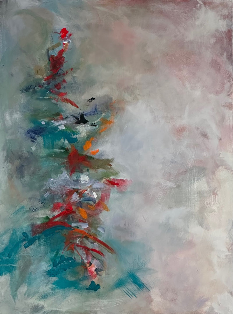 80 x 60 cm, Unikat, 'Flowers forever' (KARO2-516) - Acrylgemälde von Karen Rohde