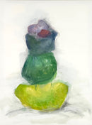 80 x 60 cm, Unikat, 'Balanceakt' (KARO2-518) - Acrylgemälde von Karen Rohde