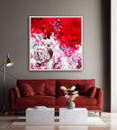 100 x 100 cm, Unikat, 'Aus tiefstem Herzen' (UBI17-426) - Acrylgemälde von Ute Bivona