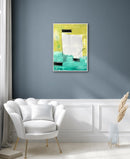 70 x 50 cm, Unikat, 'Hausboot' (HW1-473) - Acrylgemälde von Hagen Wieland