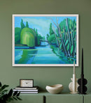 50 x 70 cm, Unikat, 'Weiden' (TP4-363) -  von Thomas Popp