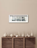 34 x 84 cm, Unikat, 'Moor im Winter' (HW1-392) - Acrylgemälde von Hagen Wieland