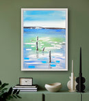 70 x 50 cm, Unikat, 'Paros' (HW1-450) - Acrylgemälde von Hagen Wieland