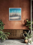 70 x 70 cm, Unikat, 'Angkor Wat' (HW1-447) - Acrylgemälde von Hagen Wieland