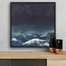 50 x 50 cm, Unikat, 'Stürmische See' (HW1-438) - Acrylgemälde von Hagen Wieland