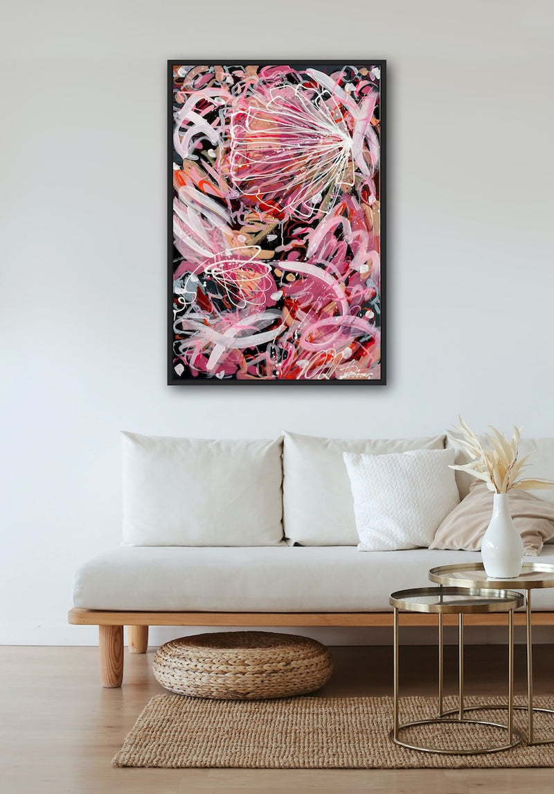 120 x 70 cm, Unikat, 'A beauty inside and outside' (UBI17-425) - Acrylgemälde von Ute Bivona