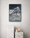 70 x 50 cm, Unikat, 'Alpspitze' (HW1-430) - Acrylgemälde von Hagen Wieland