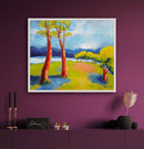 50 x 60 cm, Unikat, 'Am Chiemsee' (PGR16-417) - Acrylgemälde von Philipp Grieb