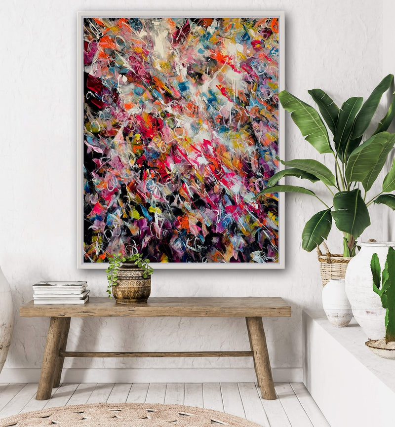 100 x 80 cm, Unikat, 'Into the wild wide open' (UBI17-454) - Acrylgemälde von Ute Bivona