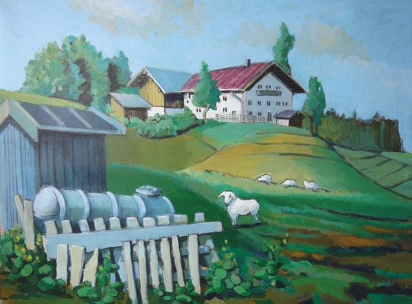 54 x 74 cm, Unikat, 'Mäh' (TP4-285) -  von Thomas Popp