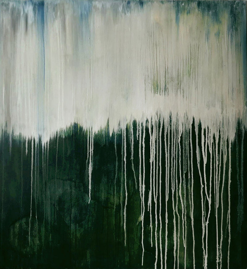 100 x 100 cm, Unikat, 'See' (YVN5-160) -  von Yvonne Neff