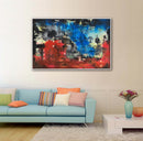 80 x 120 cm, Unikat, 'Werft' (HW1-369) - Acrylgemälde von Hagen Wieland