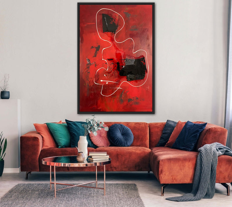 120 x 80 cm, Unikat, 'Flow' (KARO2-368) -  von Karen Rohde