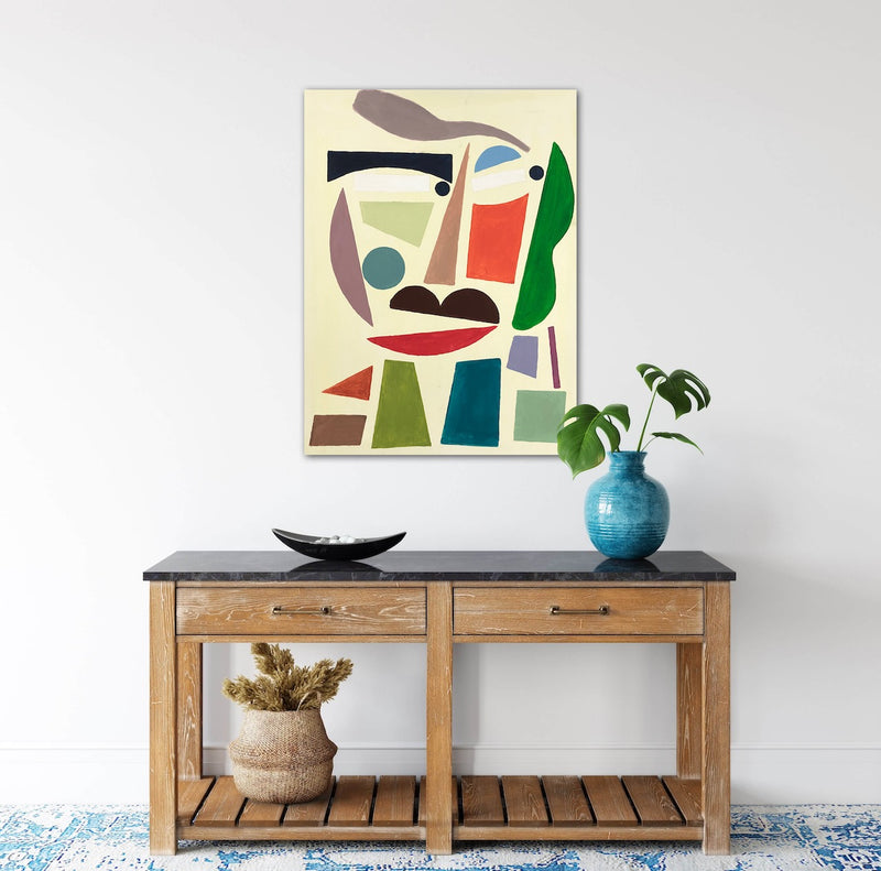 80 x 60 cm, Unikat, 'Ohne Titel' (GIN6-390) - Acrylgemälde von  Gintonic