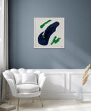 60 x 60 cm, Unikat, 'Wörthsee' (HW1-367) -  von Hagen Wieland