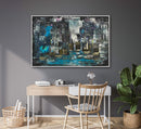 80 x 120 cm, Unikat, 'New York' (HW1-364) - Acrylgemälde von Hagen Wieland