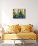 70 x 70 cm, Unikat, 'Verwunschen' (KARO2-356) - Acrylgemälde von Karen Rohde