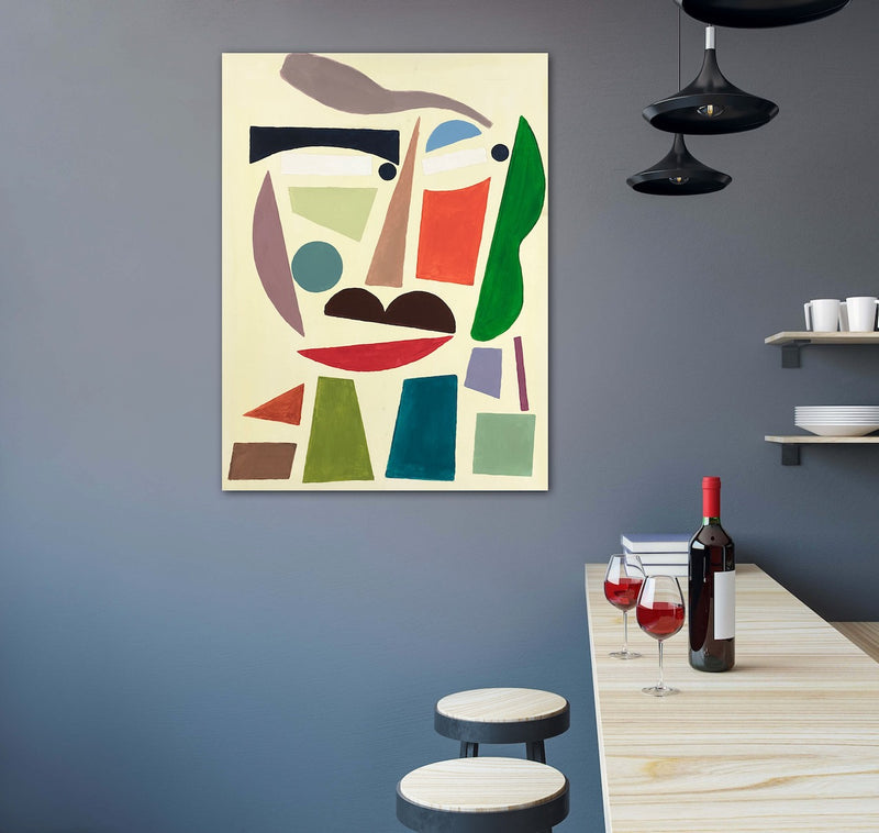 80 x 60 cm, Unikat, 'Ohne Titel' (GIN6-390) - Acrylgemälde von  Gintonic