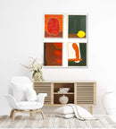 100 x 80 cm, Unikat, 'Running Lemon' (GIN6-393) - Acrylgemälde von  Gintonic