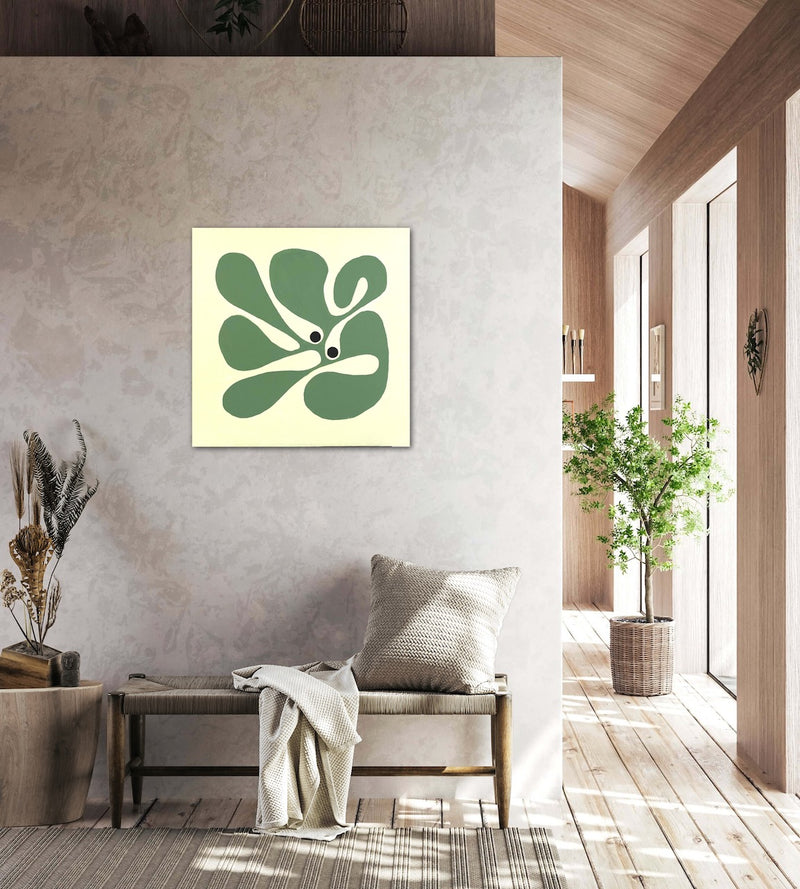 60 x 60 cm, Unikat, 'Clover Leaf' (GIN6-388) -  von  Gintonic