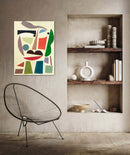 80 x 60 cm, Unikat, 'Ohne Titel' (GIN6-390) - Acrylgemälde von  Gintonic