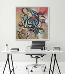 100 x 100 cm, Unikat, 'Tempestades internas (Innere Stürme)' (BAR14-340) - Acrylgemälde von Beatriz Baranowski