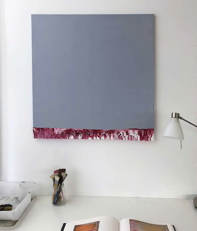 80 x 80 cm, Unikat, 'Stille' (YVN5-171) -  von Yvonne Neff