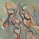 50 x 50 cm, Unikat, 'Fertilidade Nascente' (BAR14-349) - Acrylgemälde von Beatriz Baranowski