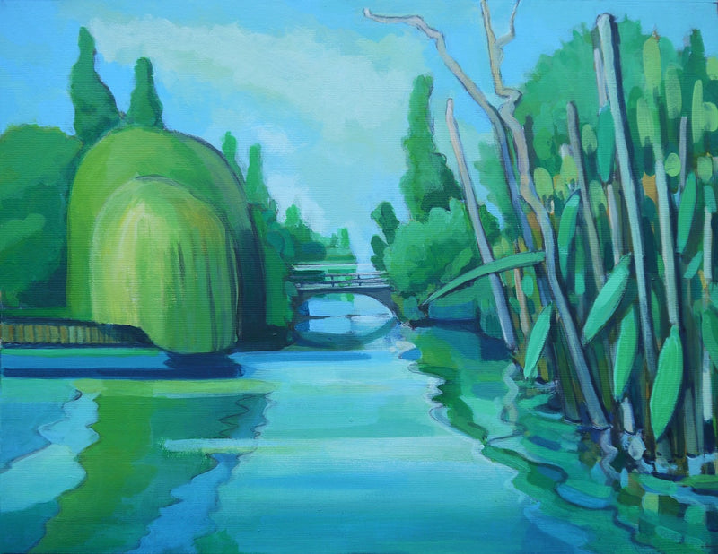 50 x 70 cm, Unikat, 'Weiden' (TP4-363) -  von Thomas Popp