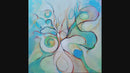 70 x 70 cm, Unikat, 'Serenidade criativa' (BAR14-348) - Acrylgemälde von Beatriz Baranowski