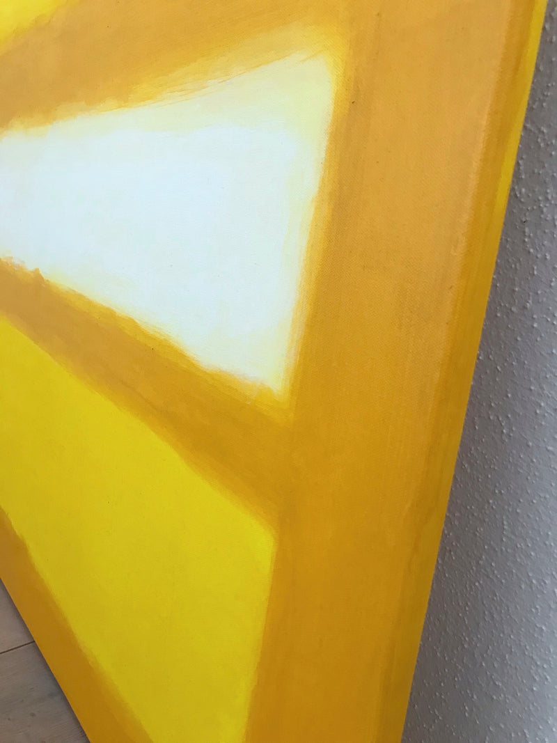100 x 100 cm, Unikat, 'yellow window' (GIN6-174) -  von  Gintonic